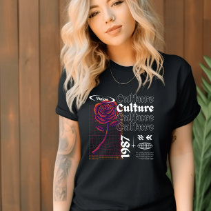 Camiseta de cultura de calzado blanco y negro