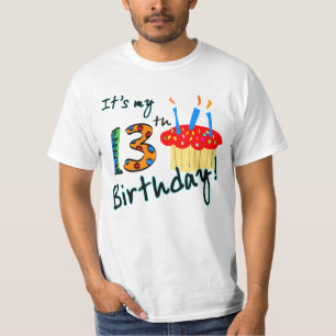 camiseta de cumpleaños 13