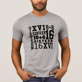 Camiseta de cumpleaños 16 divertida