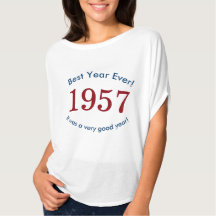 Camiseta de cumpleaños 1957 ♥ ¡Mejor año de todos!