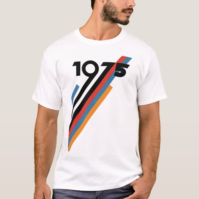 Camiseta de cumpleaños 1975 (Anverso)