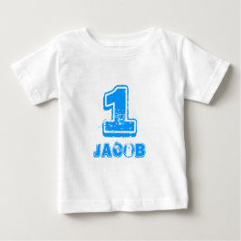 Camiseta de cumpleaños 1 para niño de un año