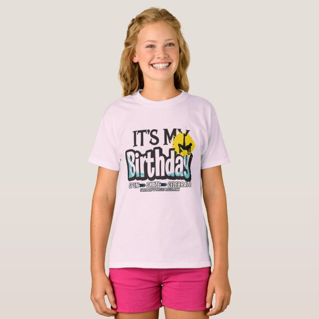 Camiseta de cumpleaños 2025 Logo Retro SpinNations (Anverso completo)