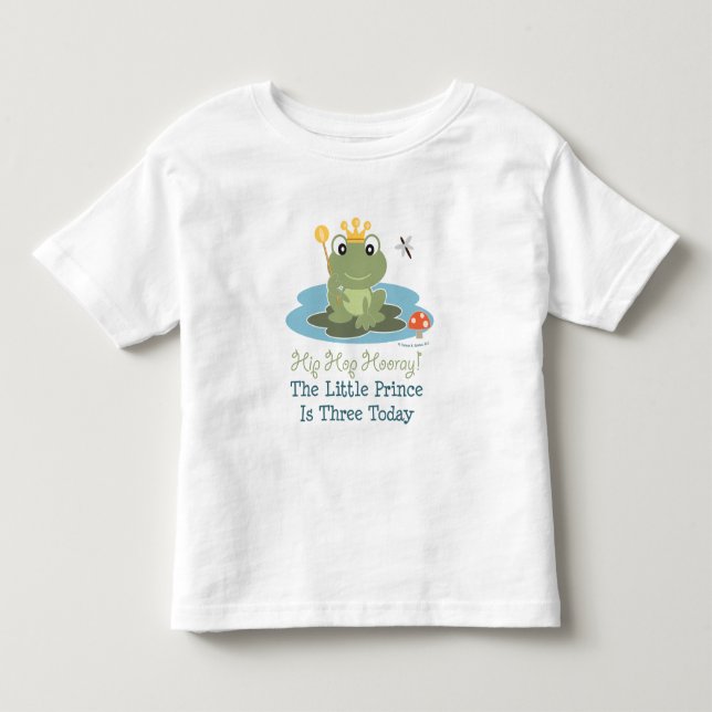 Camiseta de cumpleaños 3 de Frog Prince (Anverso)