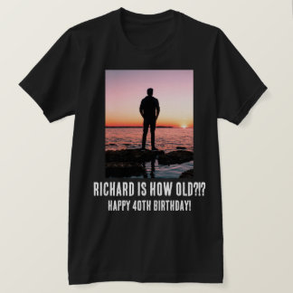 Camiseta de cumpleaños 40 graciosa personalizada