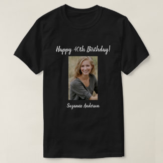Camiseta de cumpleaños 40 personalizada