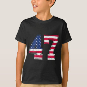 Camiseta de cumpleaños 47 Ck N bandera de EE. UU. 
