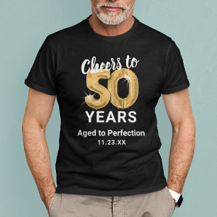 Camiseta de Cumpleaños 50 Años Envejecida a la Per