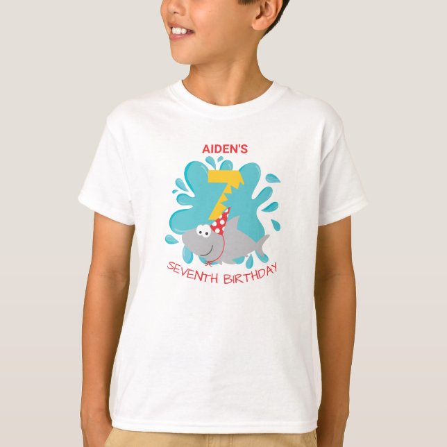 Camiseta de cumpleaños 7 (Anverso)
