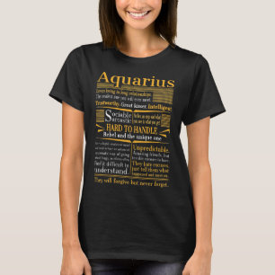 Camiseta de cumpleaños Aquarius T Shirt