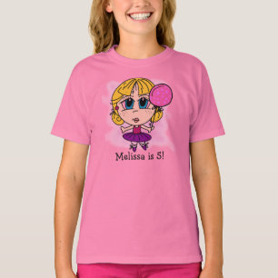 Camiseta de cumpleaños Ballerina personalizada