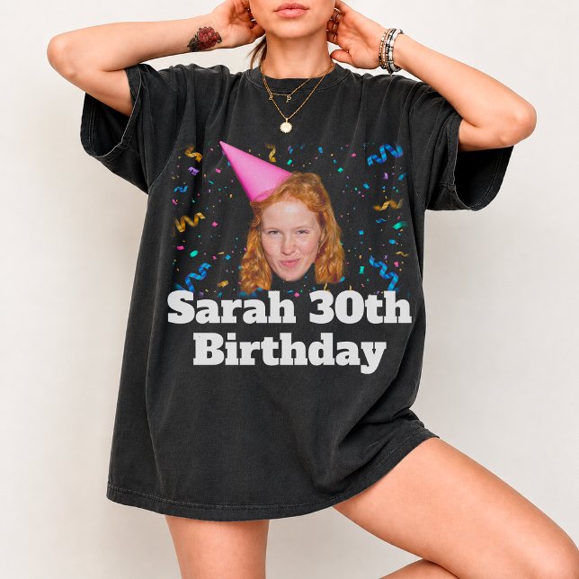 Camiseta de Cumpleaños con Foto Personalizada, Cam (Subido por el creador)