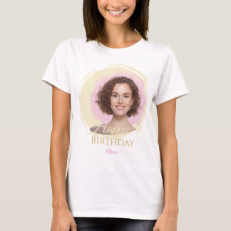 Camiseta de cumpleaños con foto personalizada | Cu