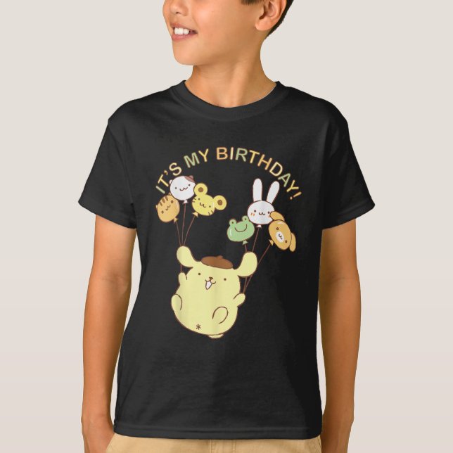 Camiseta de cumpleaños Cute Kawaii | Tee de globo  (Anverso)
