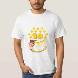 Camiseta de cumpleaños de 18 años