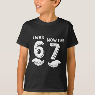 Camiseta de cumpleaños de 7 años Era 6 ahora soy 7