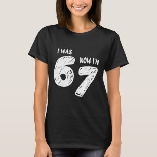 Camiseta de cumpleaños de 7 años Era 6 ahora tengo