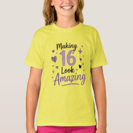 Camiseta de cumpleaños de adolescente 'Haciendo qu