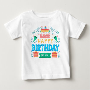 camiseta de cumpleaños de bebé