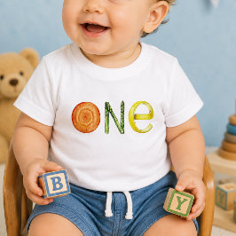 Camiseta de cumpleaños de bebé de zanahoria de lim