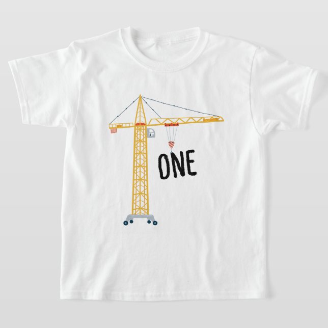 Camiseta de cumpleaños de construcción (Distribución)