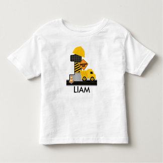 Camiseta de cumpleaños de construcción, camión vol