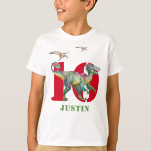 Camiseta de cumpleaños de Dinosaur T Rex