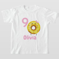 Camiseta de cumpleaños de dona personalizada con n