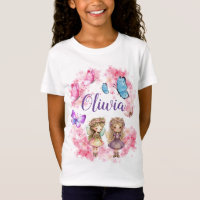 Camiseta de cumpleaños de Fairy Fiesta Garden