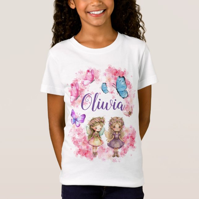 Camiseta de cumpleaños de Fairy Fiesta Garden (Anverso)