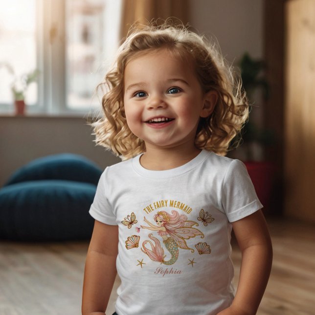 Camiseta de cumpleaños de hada mágica sirena para  (Subido por el creador)