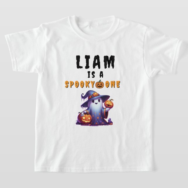 Camiseta de Cumpleaños de Halloween 'Spooky One' p (Distribución)