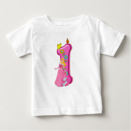 Camiseta de cumpleaños de la princesa floral con v
