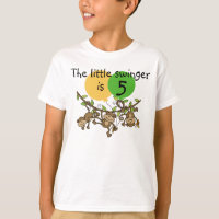 Camiseta de cumpleaños de Monkey Little Swinge Per