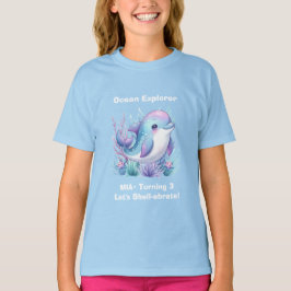 Camiseta de Cumpleaños de Niña Bajo el Mar