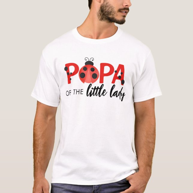 Camiseta de cumpleaños de Papá de la pequeña dama (Anverso)