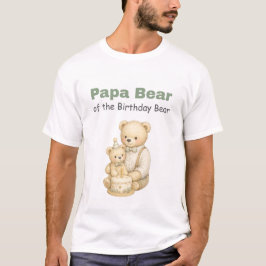 Camiseta de cumpleaños de Papá Oso