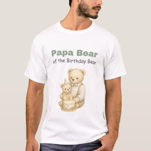Camiseta de cumpleaños de Papá Oso