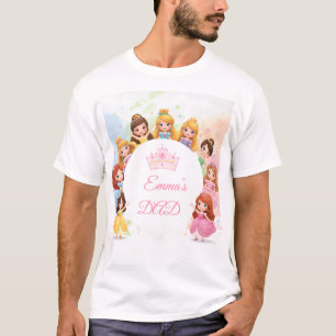 Camiseta de cumpleaños de princesa personalizable