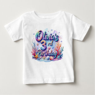 Camiseta de cumpleaños de sirvienta - Nombre y eda