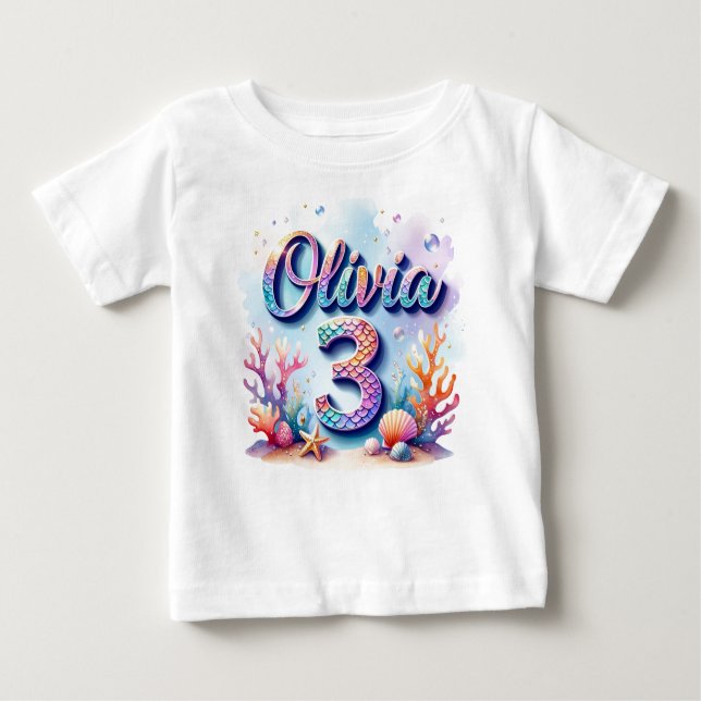 Camiseta de cumpleaños de sirvienta - Nombre y eda (Anverso)