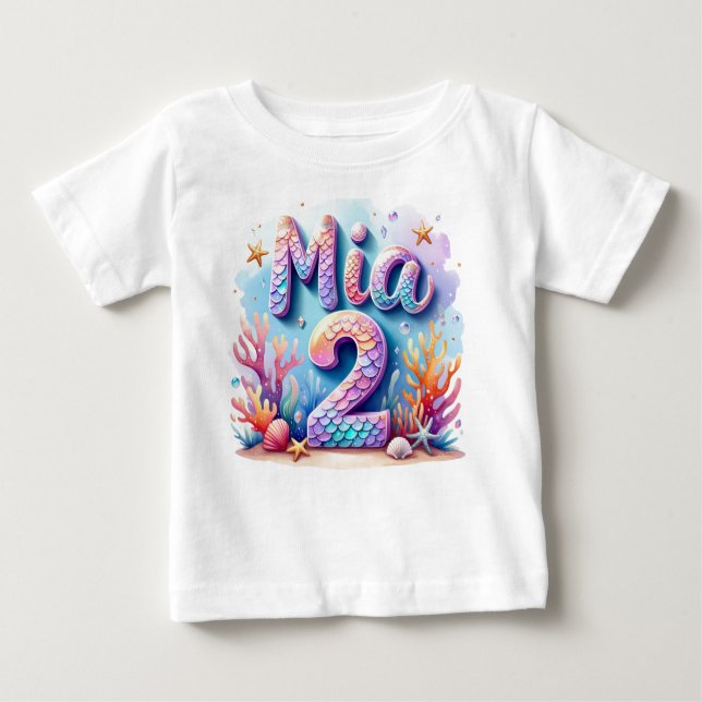 Camiseta de cumpleaños de sirvienta - Nombre y eda (Anverso)