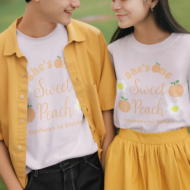 Camiseta de cumpleaños de Sweet Peach 1st (Subido por el creador)