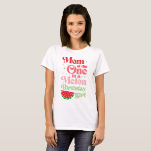 Camiseta de cumpleaños de una sandía para mamá de