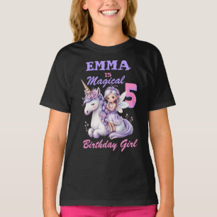 Camiseta de cumpleaños de unicornio mágico persona
