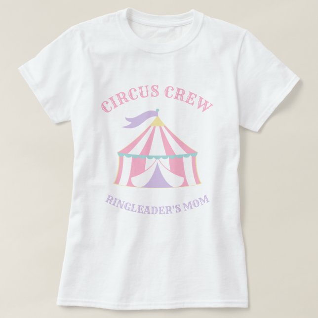 Camiseta de cumpleaños del Círculo Rosa Pastel Car (Diseño del anverso)