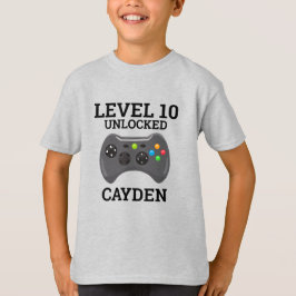 Camiseta de cumpleaños del controlador de nivel de