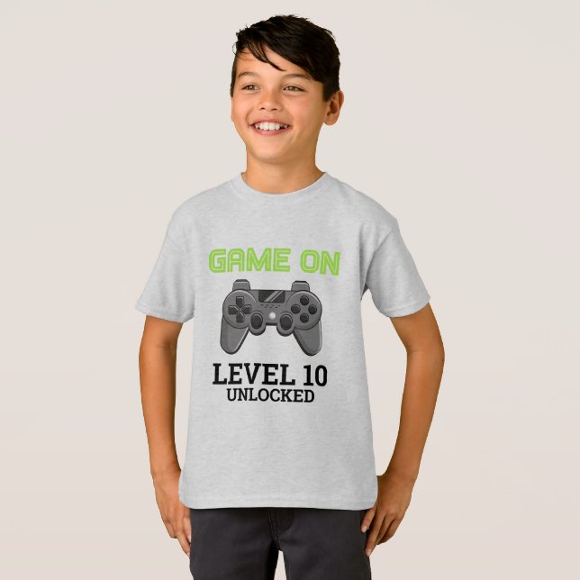 Camiseta de cumpleaños del controlador de subir de (Anverso completo)