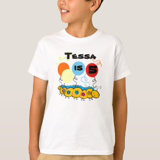Camiseta de cumpleaños del Personalizable Caterpil