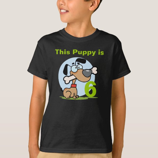Camiseta de cumpleaños del Personalizable de perro (Anverso)